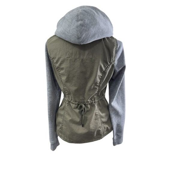 "Abercrombie & Fitch"Women's Rugged Jacket SZ M Hooded Preppy Bella Swan Tomboy - Picture 6 of 11